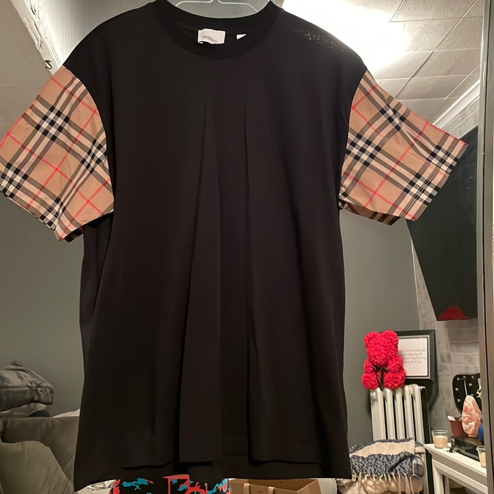 Authentic Serra Vintage Check Sleeve T-Shirt